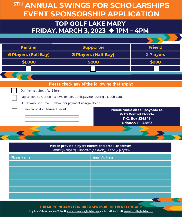 2023 Swings for Scholarships WTS